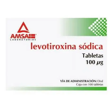Levotiroxina 100 Mcg Tab 100